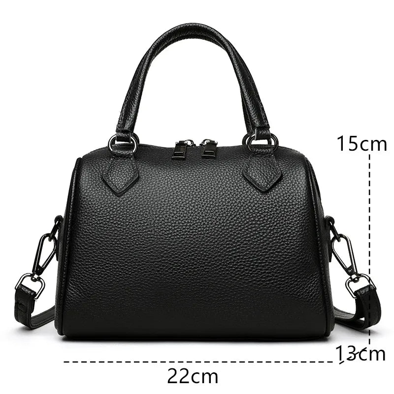 Sac cabas en cuir avec bandoulière