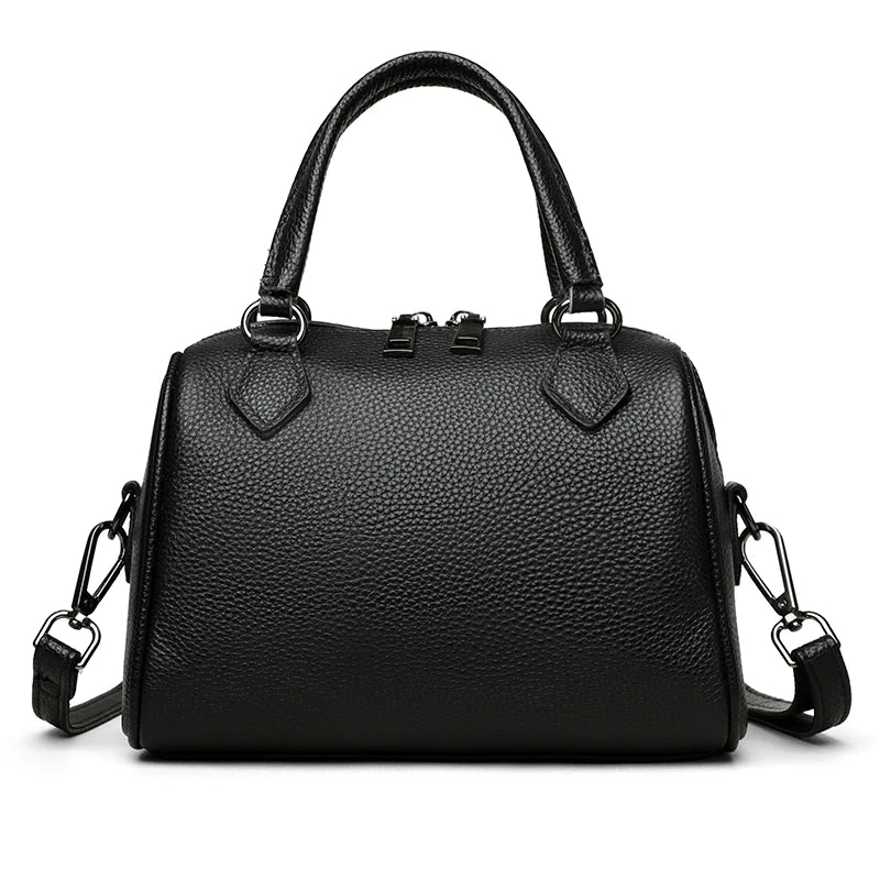 Sac cabas en cuir avec bandoulière