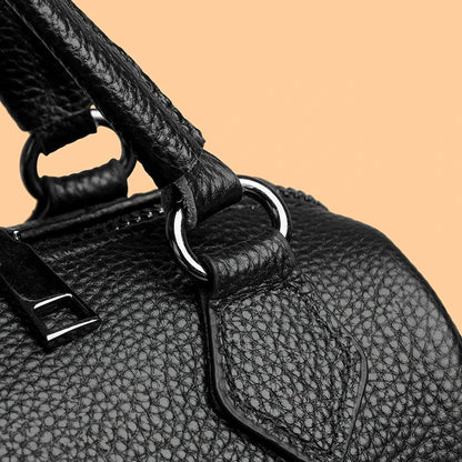 Sac cabas en cuir avec bandoulière